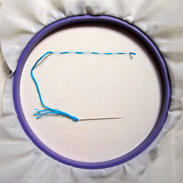 Running stitch example